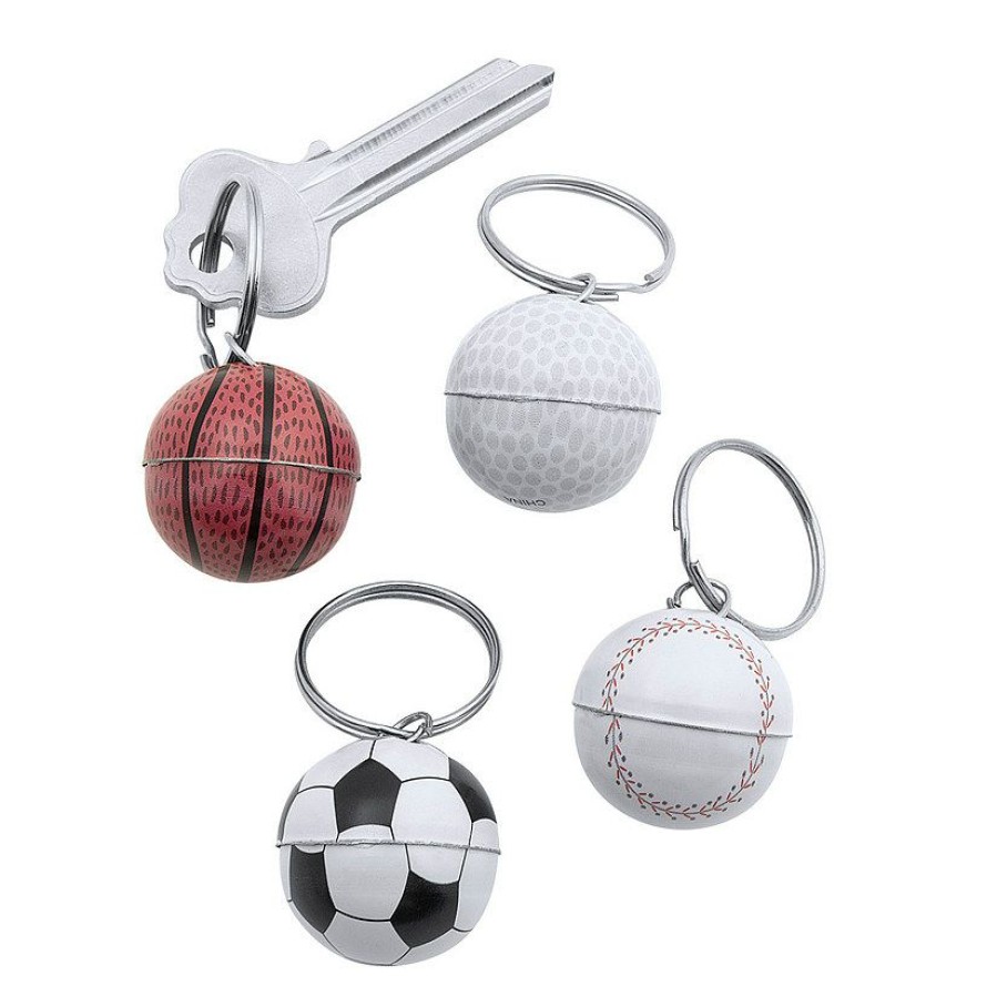 Toys, Games & Novelties * | Sport Ball Keychains 144 Pc.