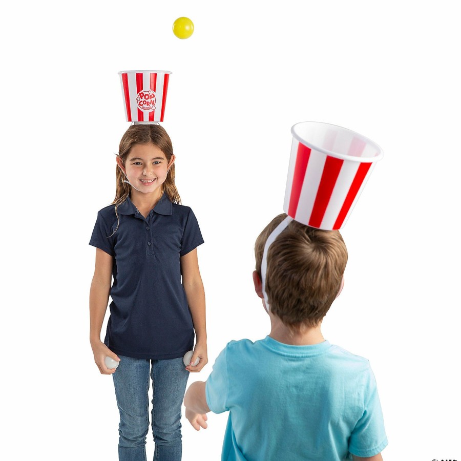 Toys, Games & Novelties * | Popcorn Bucket Ball Toss Game