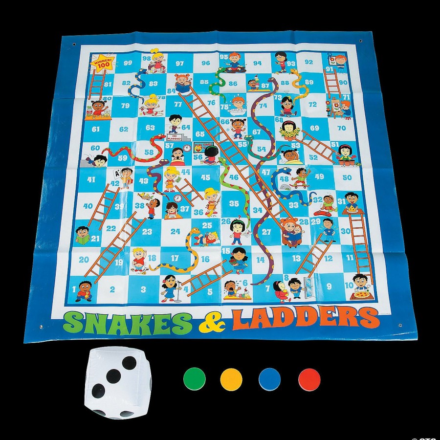 Toys, Games & Novelties * | Large Snakes & Ladder Game