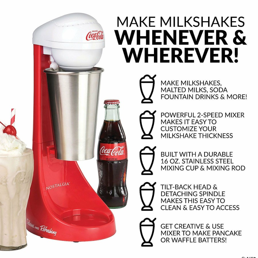 Candy * | Nostalgia Coca-Cola Two-Speed Milkshake Maker