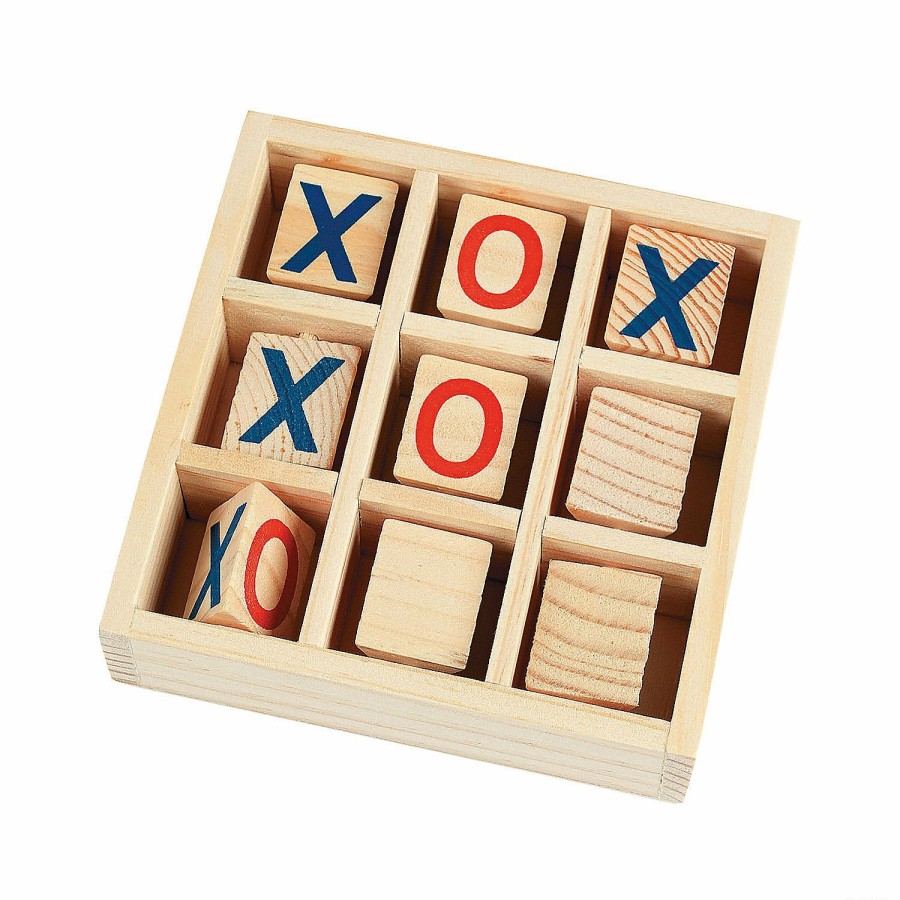 Toys, Games & Novelties * | Wood Tic-Tac-Toe Game