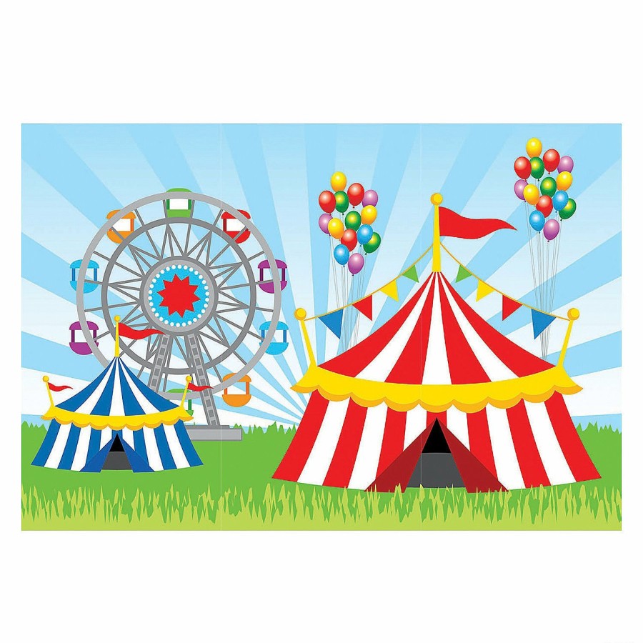 Party Decorations * | Outdoor Carnival Backdrop 3 Pc.