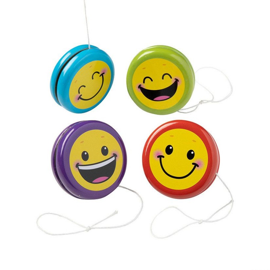 Toys, Games & Novelties * | Smile Face Yoyos 12 Pc.