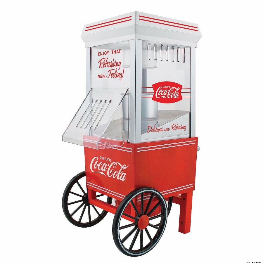 Candy * | Nostalgia Coca-Cola 12-Cup Hot Air Popcorn Maker