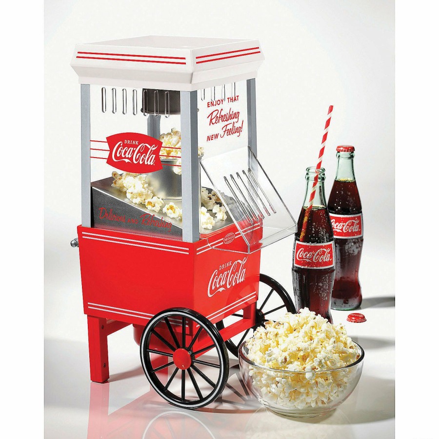 Candy * | Nostalgia Coca-Cola 12-Cup Hot Air Popcorn Maker