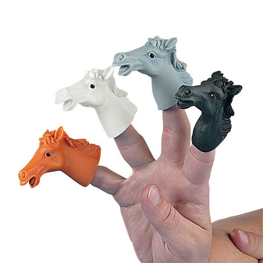 Toys, Games & Novelties * | Horse Finger Puppets 12 Pc.