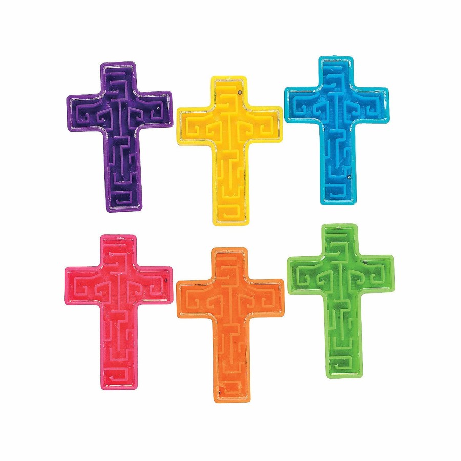 Toys, Games & Novelties * | Bright Cross Mini Maze Puzzles 72 Pc.