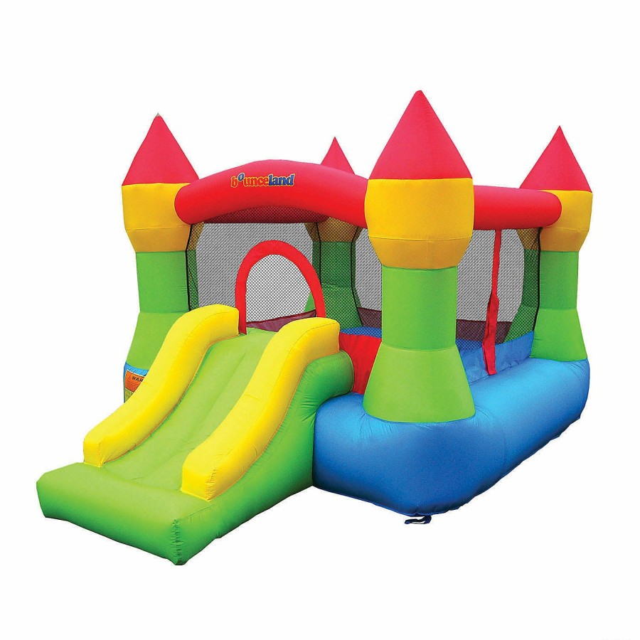 Toys, Games & Novelties * | Bounceland Castle Bounce House With Hoop & Slide