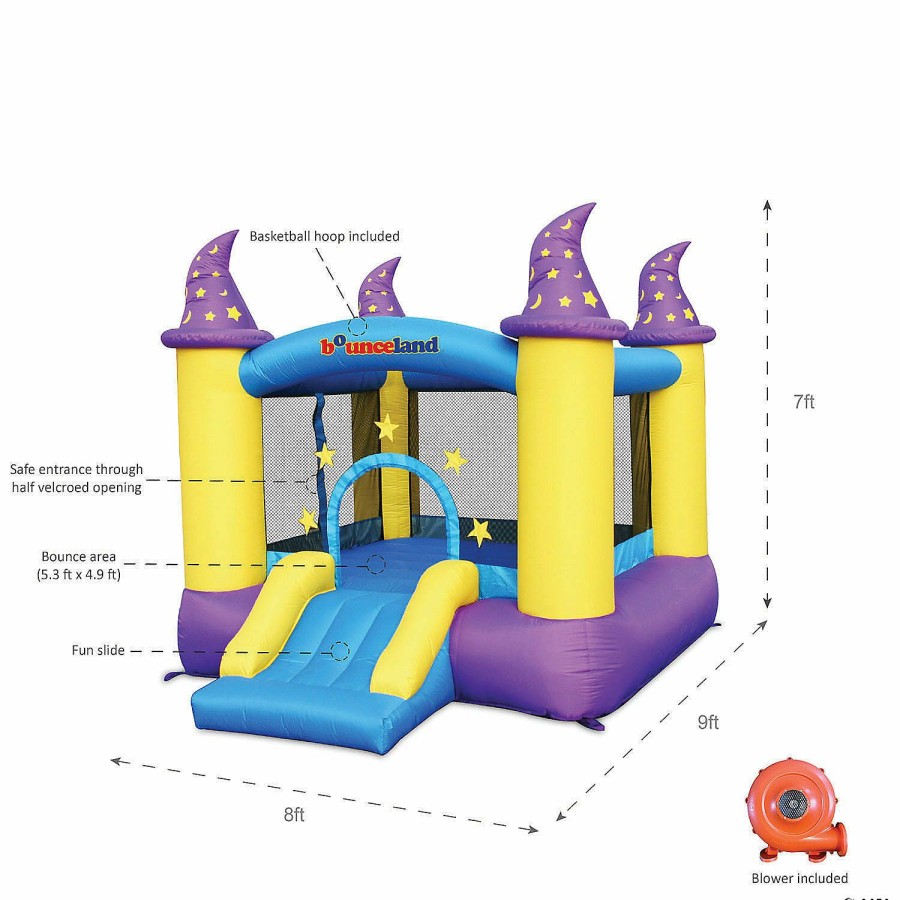 Toys, Games & Novelties * | Bounceland Wizard Castle Bounce House