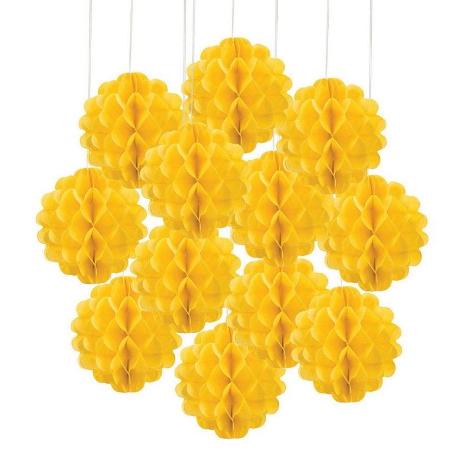 Party Decorations * | Hanging Tissue Paper Balls 12 Pc.