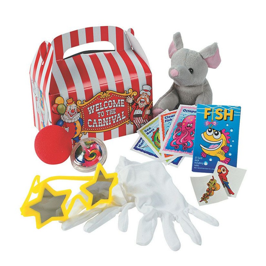 Toys, Games & Novelties * | Under-The-Big-Top Pre-Filled Carnival Favor Boxes 8 Ct.