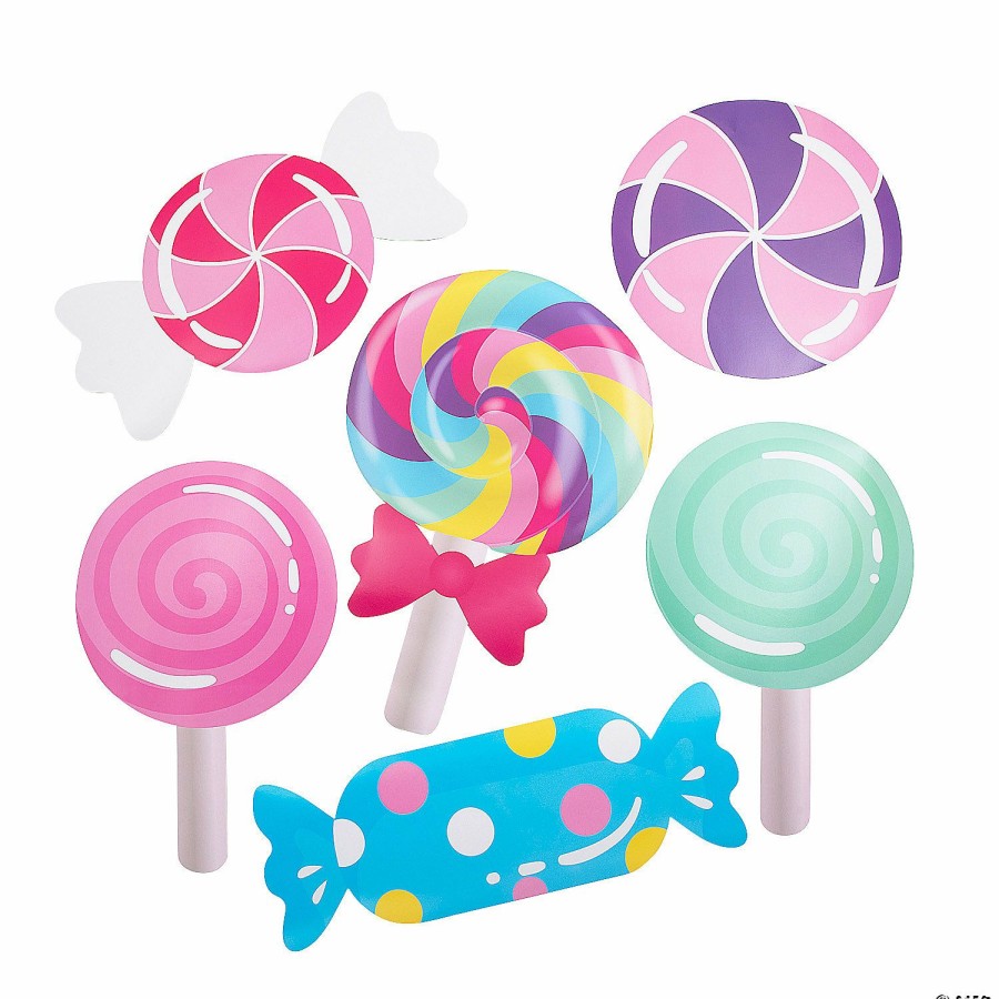 Party Decorations * | Candy World Cutouts 6 Pc.