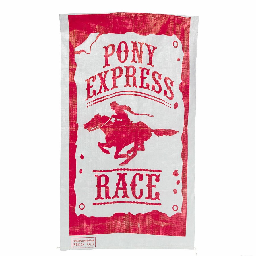 Toys, Games & Novelties * | Pony Express Race Potato Sacks 12 Pc.