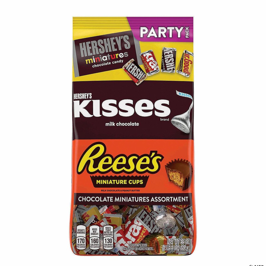 Candy * | Hershey'S, Reese'S, Kisses Milk Chocolate Candy Assortment, 35 Oz