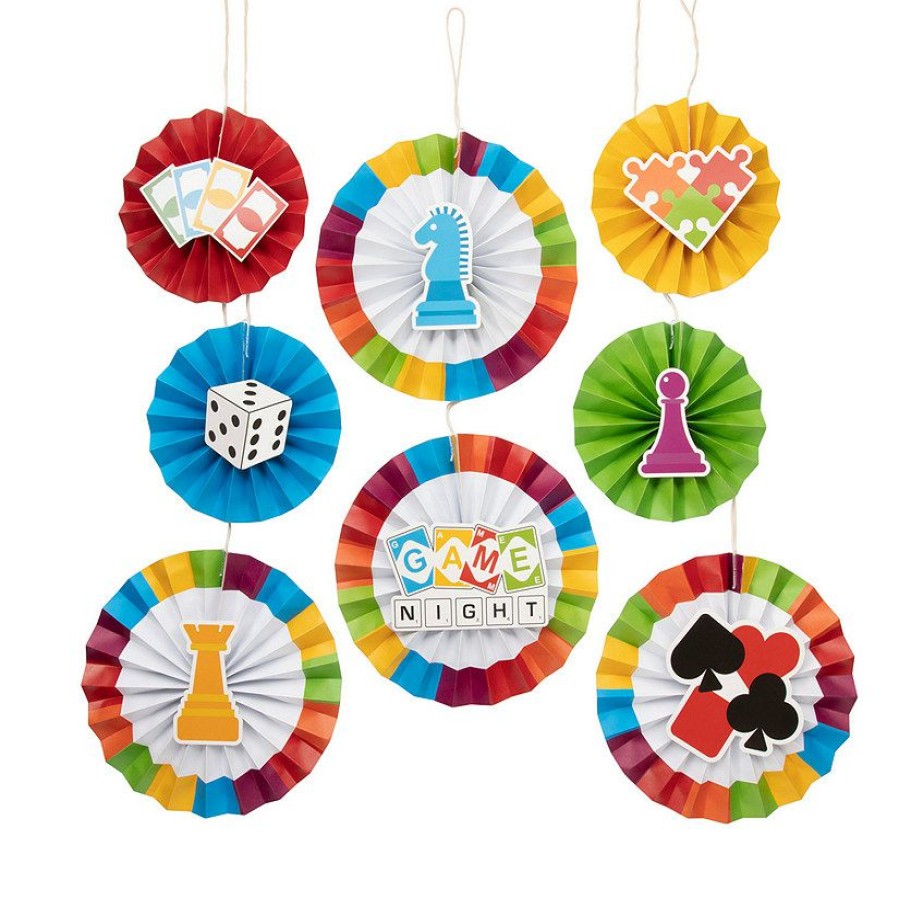 Party Decorations * | Game Night Hanging Decorations 8 Pc.