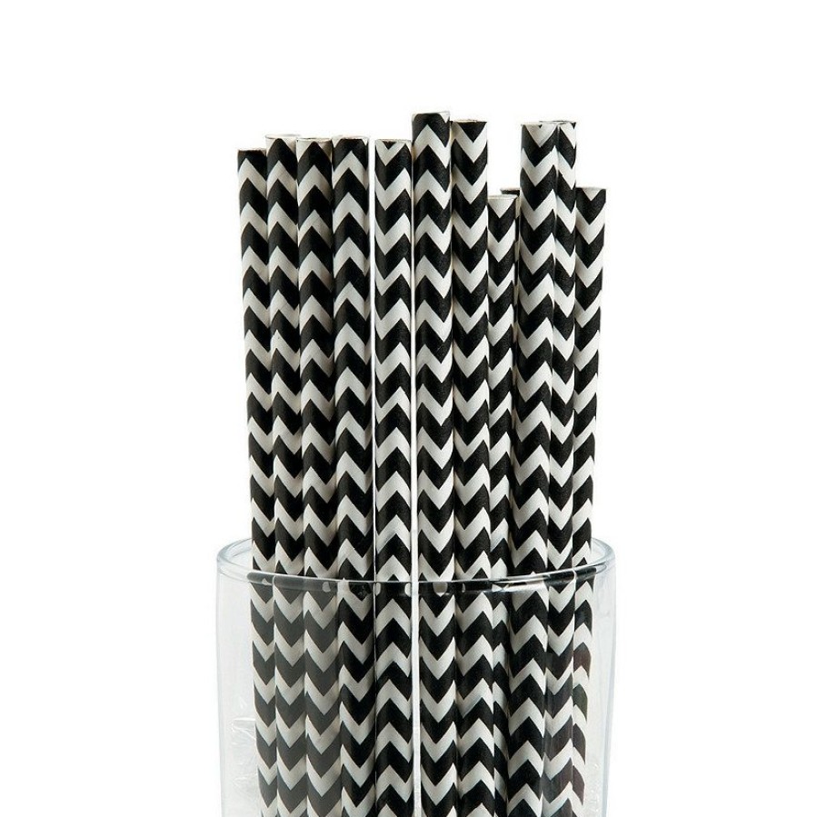 Candy * | Chevron Paper Straws 24 Pc.