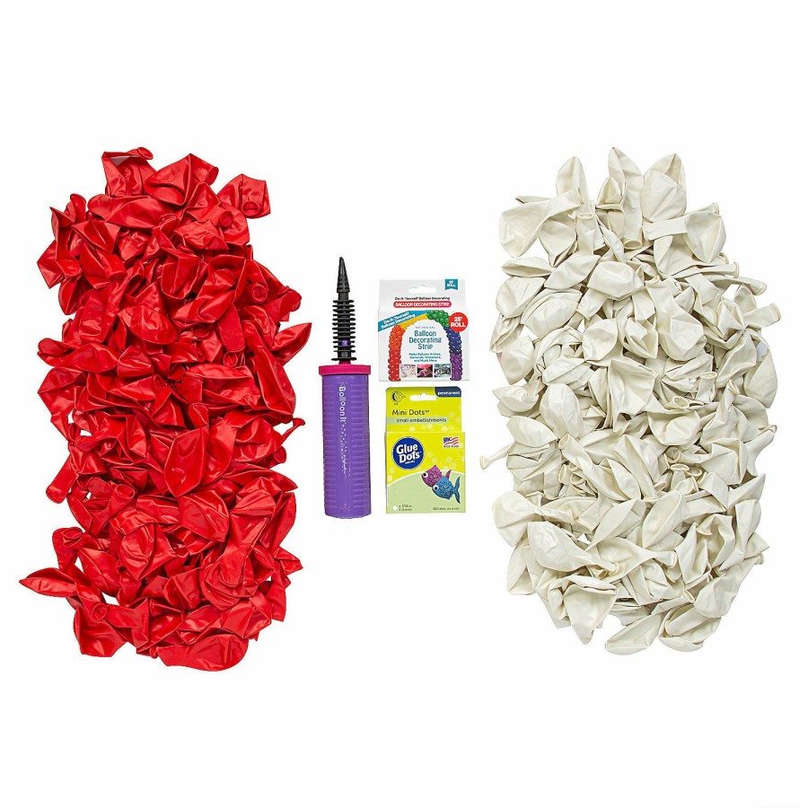 Party Decorations * | 25-Ft. White Balloon Garland Kit With Air Pump 291 Pc.