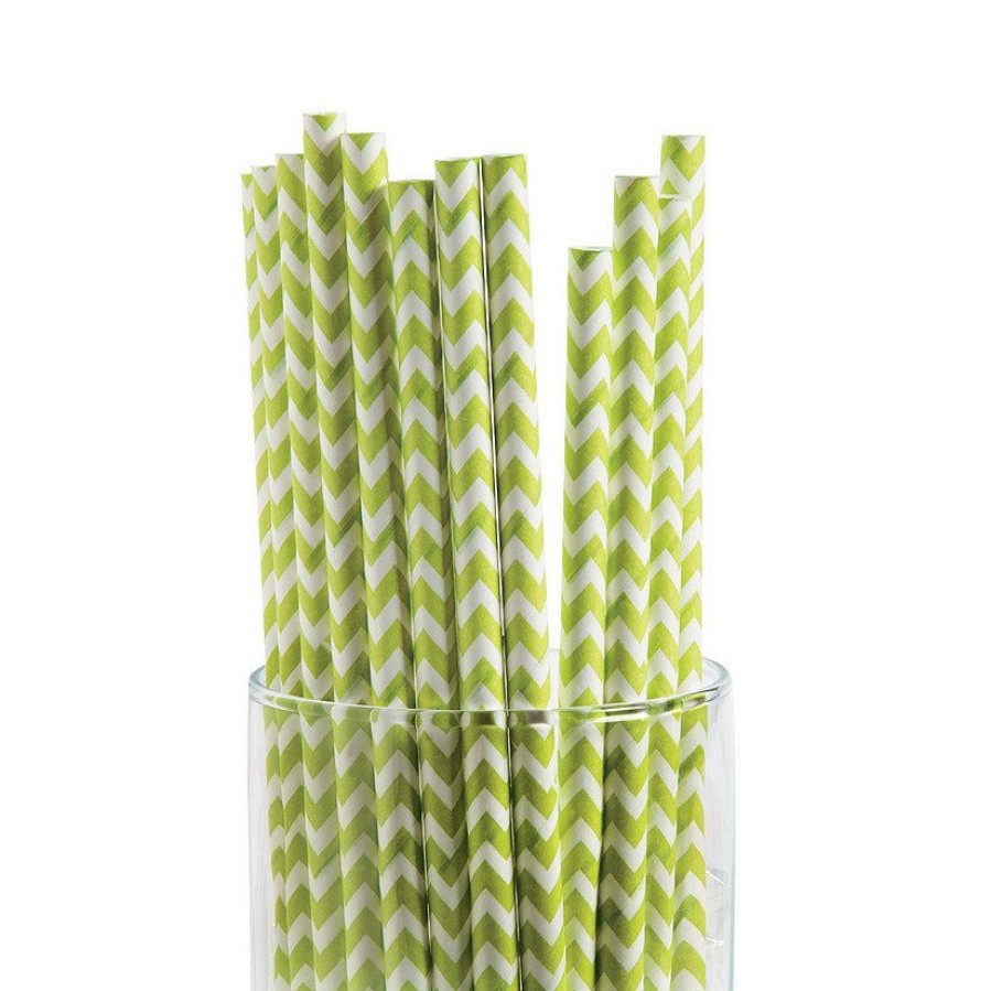 Candy * | Chevron Paper Straws 24 Pc.