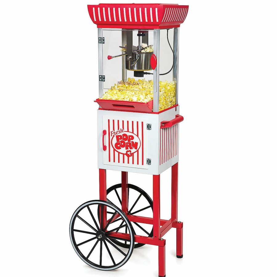 Candy * | Nostalgia 48 Popcorn Cart 2.5-Ounce, Red/White