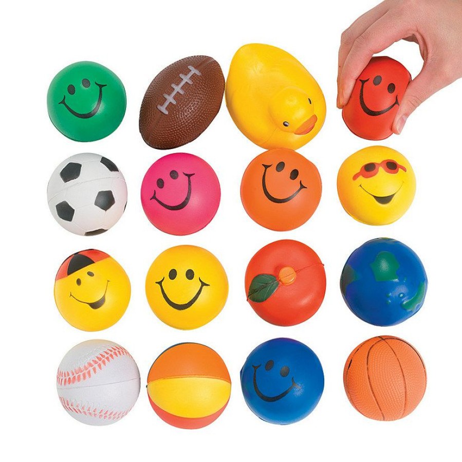 Toys, Games & Novelties * | Stress Balls Assortment 25 Pc.