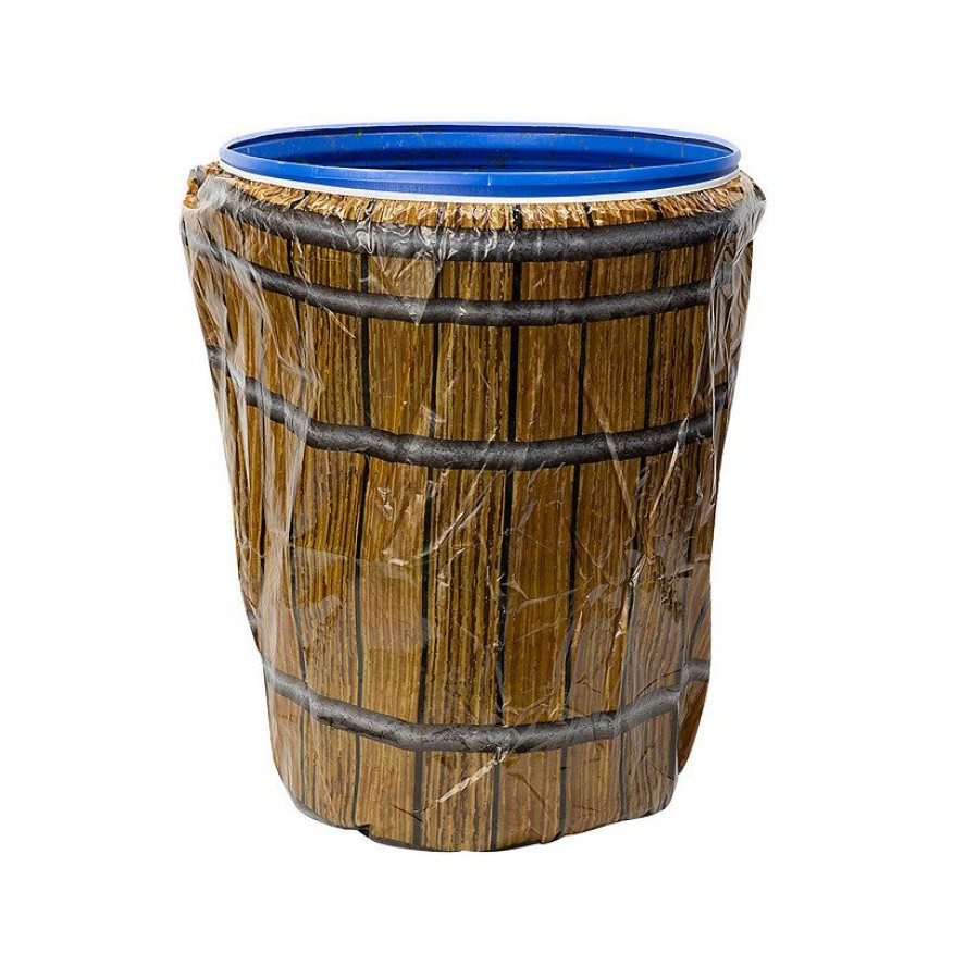 Party Decorations * | Barrel Plastic Trash Can Cover