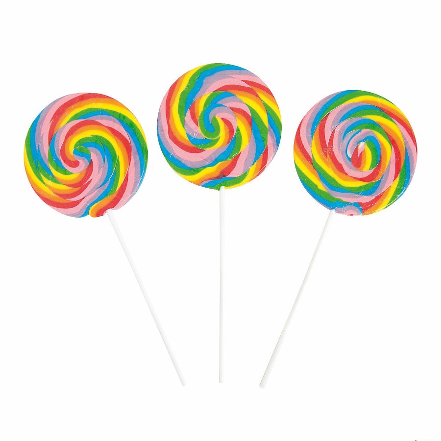 Candy * | Jumbo Swirl Lollipops 6 Pc.