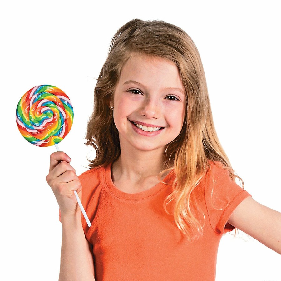 Candy * | Jumbo Swirl Lollipops 6 Pc.