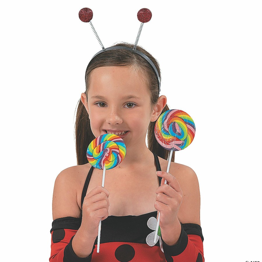 Candy * | Large Cherry Flavored Swirl Lollipops 12 Pc.