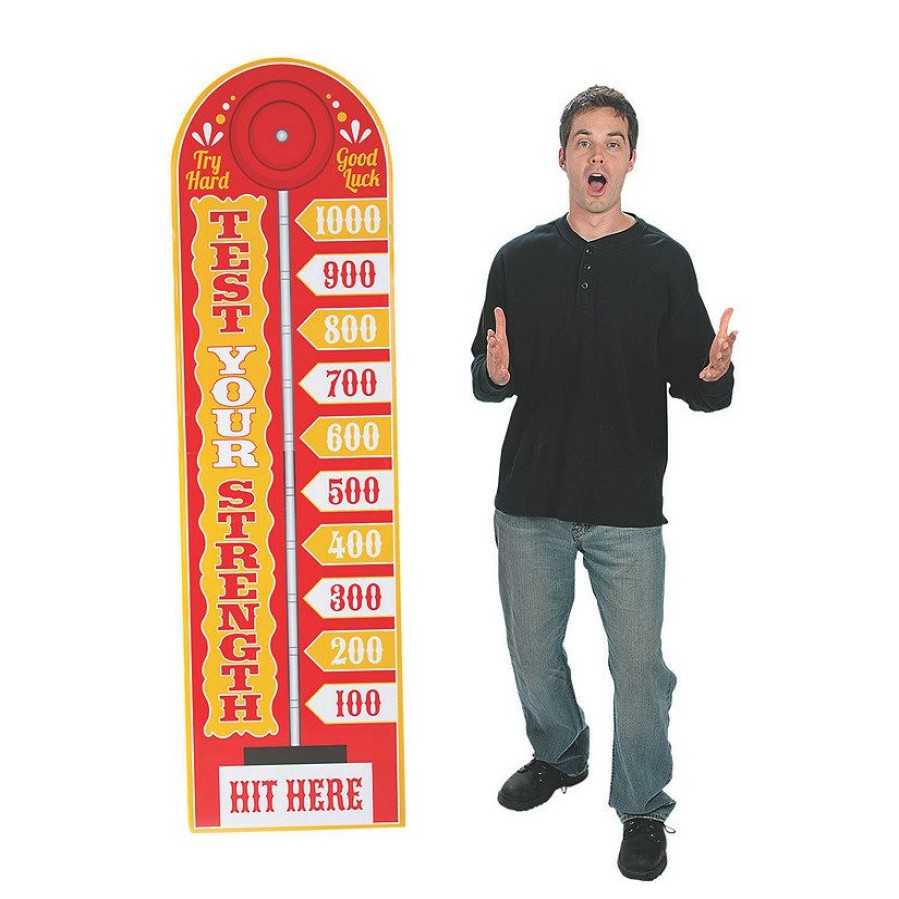 Party Decorations * | Carnival Strength Test Lifesize Cardboard Stand-Up