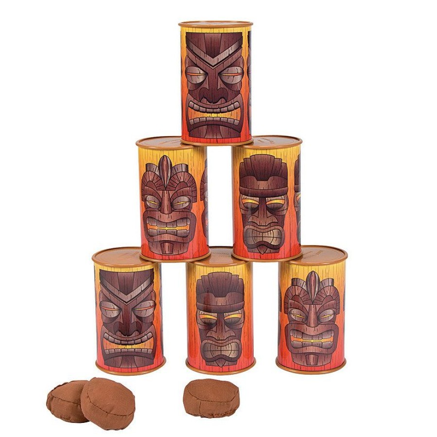 Toys, Games & Novelties * | Tiki Can Bean Bag Toss Game