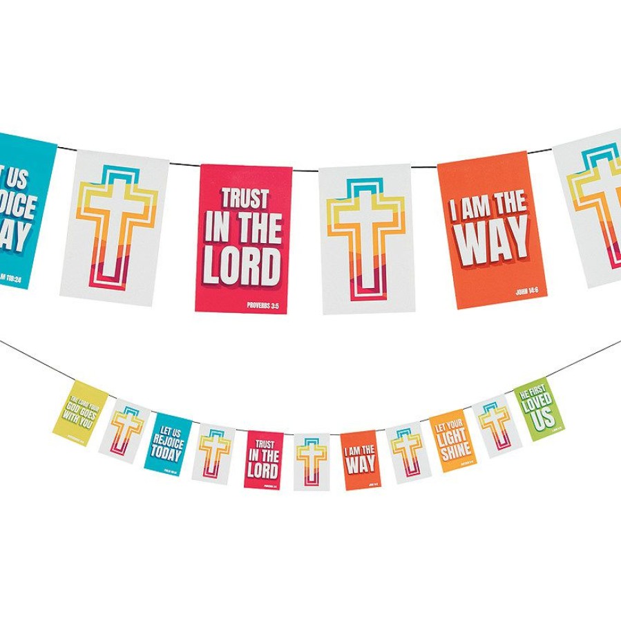 Party Decorations * | Bright Scripture Pennant Banner