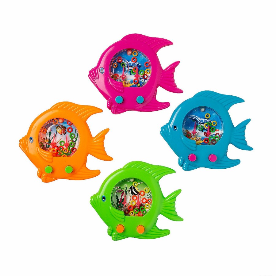 Toys, Games & Novelties * | Bulk Fish-Shaped Ring Toss Water Games 60 Pc.