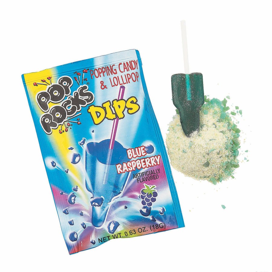 Candy * | Pop Rocks Blue Raspberry Dips 18 Pc.