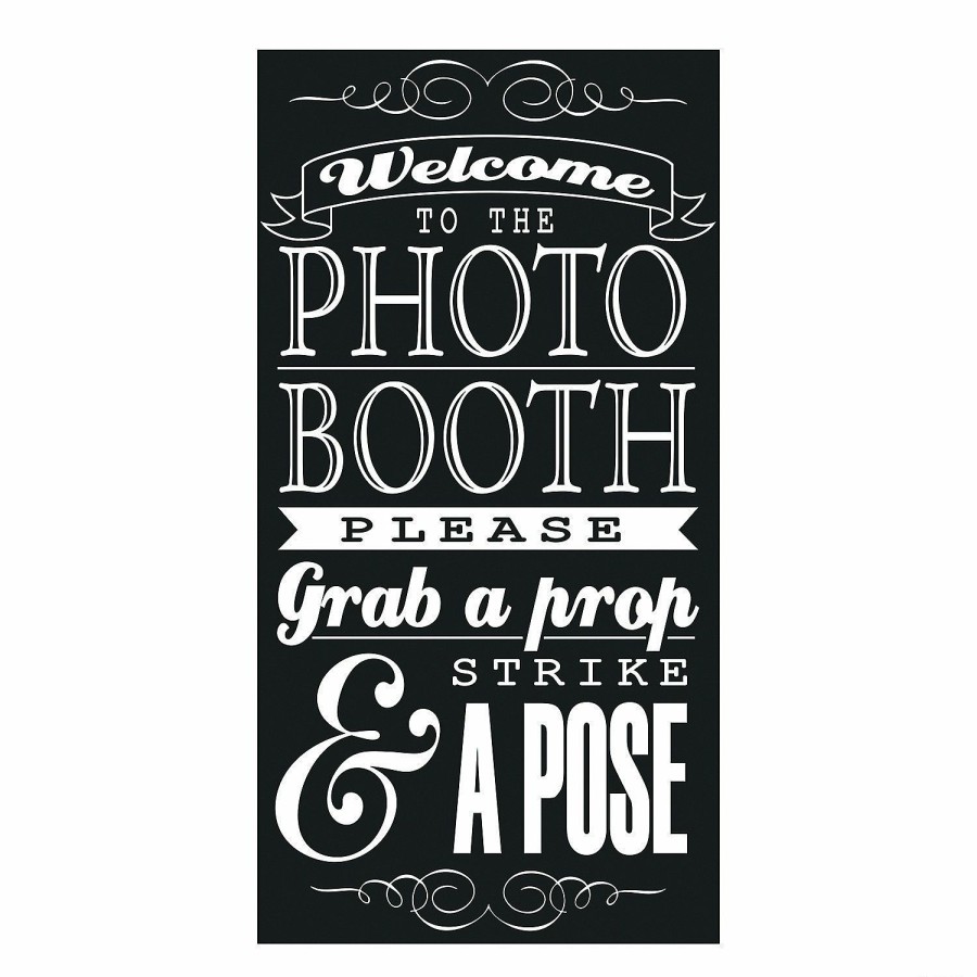 Party Decorations * | Photo Booth Instructions Wall Decoration