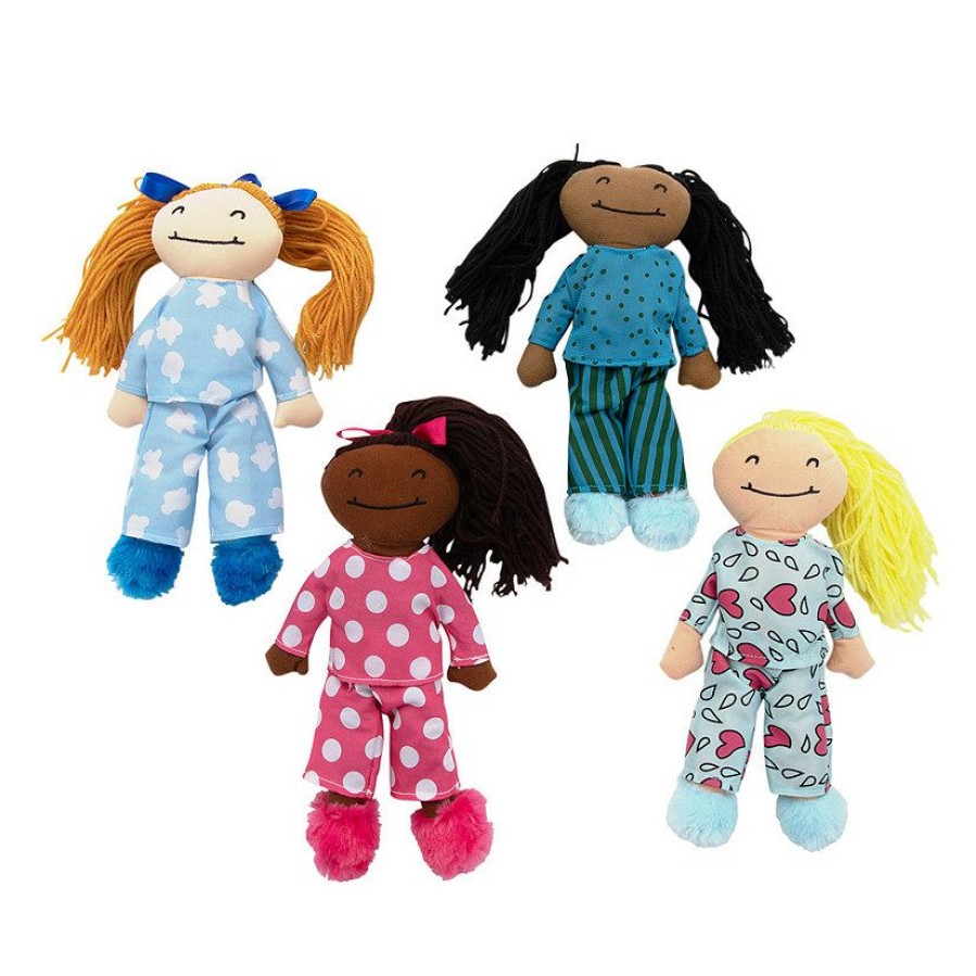 Toys, Games & Novelties * | Slumber Party Plush Yarn Hair Dolls