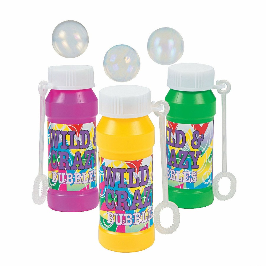 Toys, Games & Novelties * | Wild & Crazy Bubble Bottles 12 Pc.