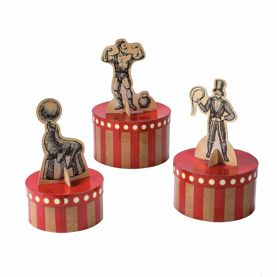 Party Decorations * | Vintage Circus Centerpiece Set 3 Pc.