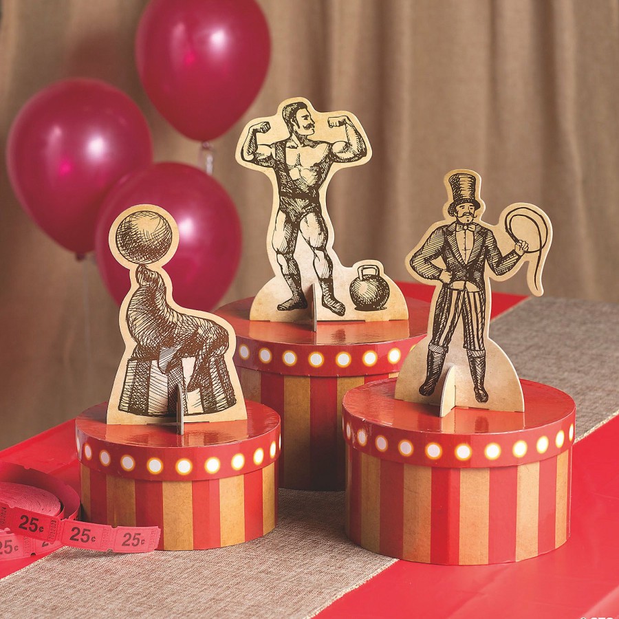 Party Decorations * | Vintage Circus Centerpiece Set 3 Pc.